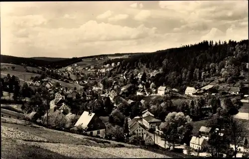 Ak Pobershau Marienberg im Erzgebirge, Panorama