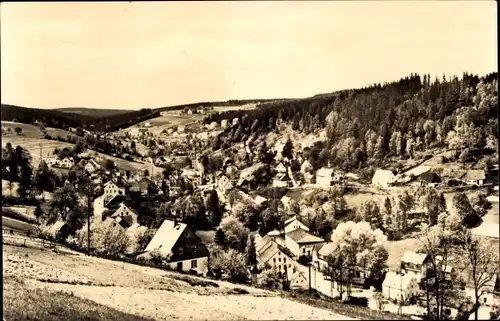 Ak Pobershau Marienberg im Erzgebirge, Panorama