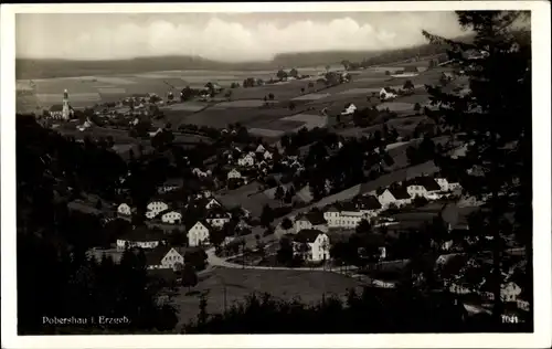 Ak Pobershau Marienberg im Erzgebirge, Panorama