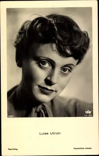 Ak Schauspielerin Luise Ullrich, Portrait