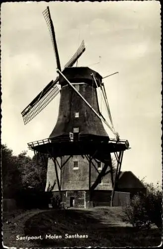 Ak Santpoort Nordbrabant, Molen Santhaas