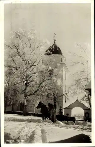 Ak Rättvik Schweden, Kyrkan, Winter