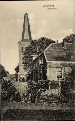 Ak Brummen Gelderland, Kerkstraat, Kirchturm