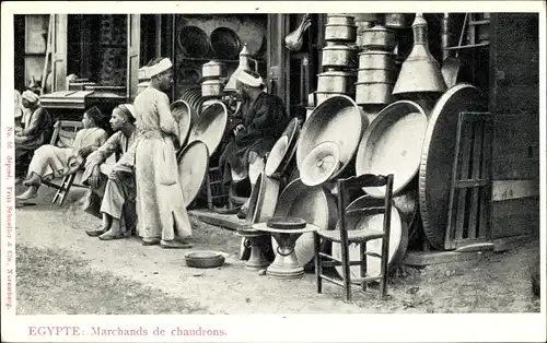 Ak Ägypten, Marchands de chaudrons, Händler
