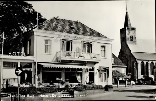 Ak Den Burg Texel Nordholland Niederlande, Hotel De Lindeboom-Texel, Kerk