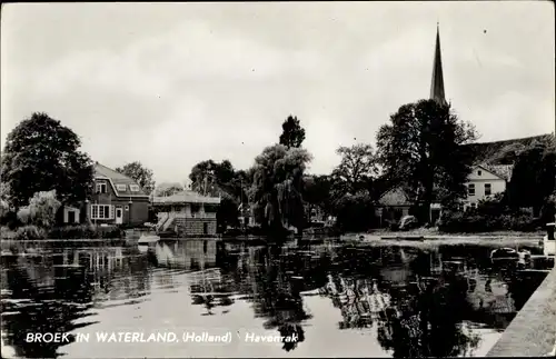 Ak Broek in Waterland Nordholland Niederlande, Havenrak