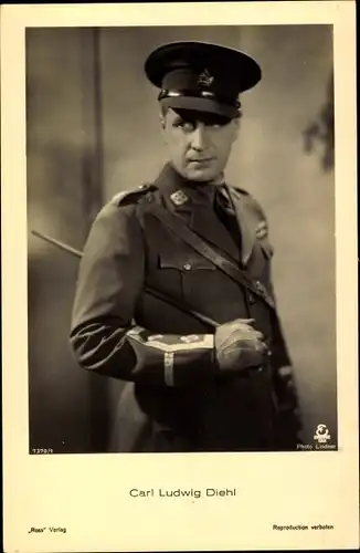 Ak Schauspieler Carl Ludwig Diehl, Portrait in Uniform, Ross Verlag 7370 1