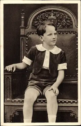 Ak Baudouin, König der Belgier, Prinz, Kinderportrait