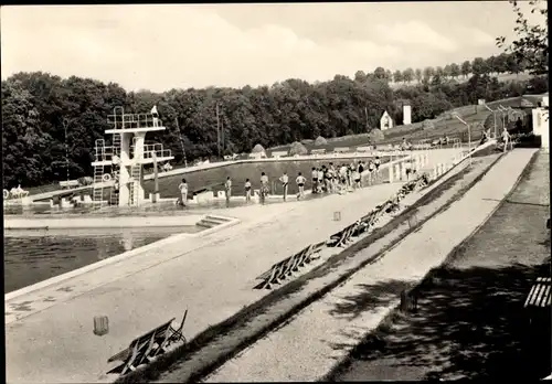 Ak Bad Kösen Naumburg an der Saale, Bad der Jugend, Sprungturm