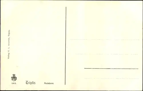Ak Rodaborn Triptis in Thüringen, Waldpartie