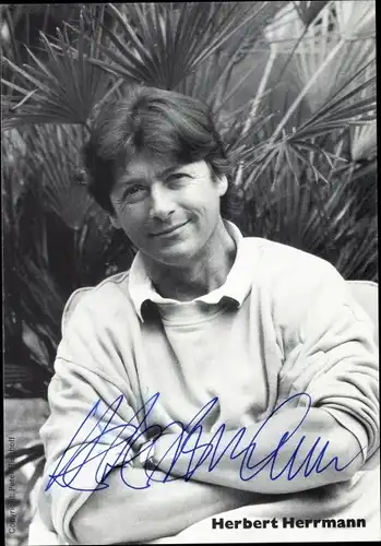 Ak Schauspieler Herbert Herrmann, Portrait, Autogramm