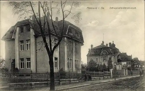 Ak Meerane in Sachsen, Schwanefelderstraße