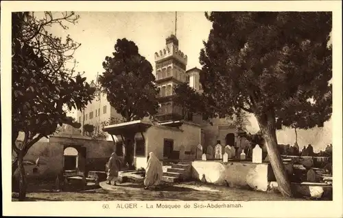 Ak Algier Alger Algerien, La Mosquee de Sidi Abderhaman