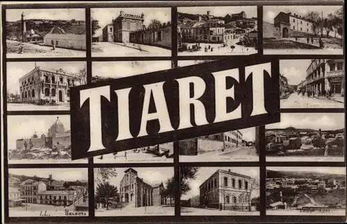 Ak Tiaret Algerien, Straßenpartie, Moschee, Teilansichten