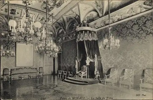 Ak Monaco, Palais, La Salle du Trone