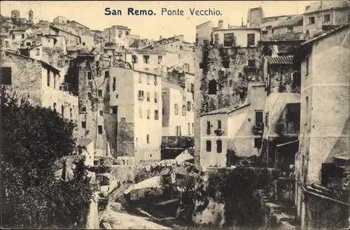 Ak San Remo Ligurien, Ponte Vecchio