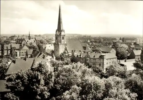 Ak Lützen im Burgenlandkreis, Blick vom Schlossturm, Kirche