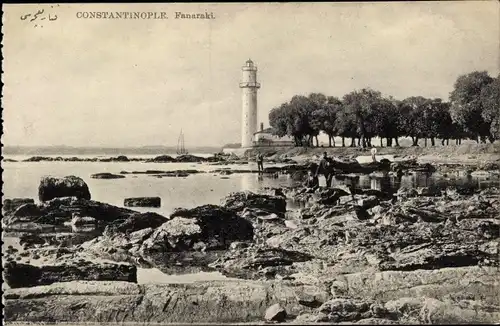 Ak Konstantinopel Istanbul Türkei, Fanaraki, Blick auf den Leuchtturm