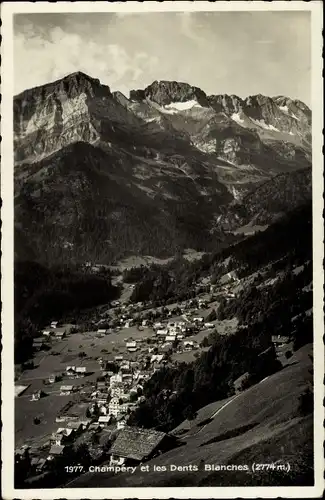 Ak Champéry Kanton Wallis, Les Dents Blanches