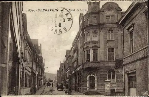 Ak Oberstein an der Nahe, L'Hotel de Ville, Rathaus