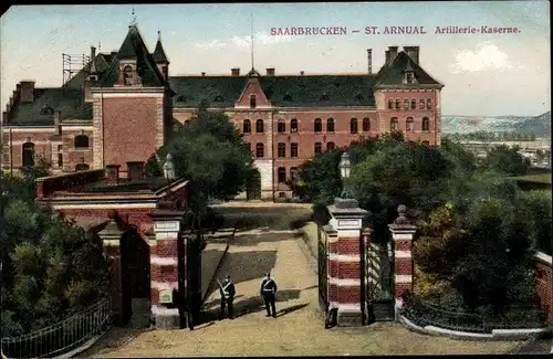 Ak St. Arnual Saarbrücken im Saarland, Artillerie Kaserne