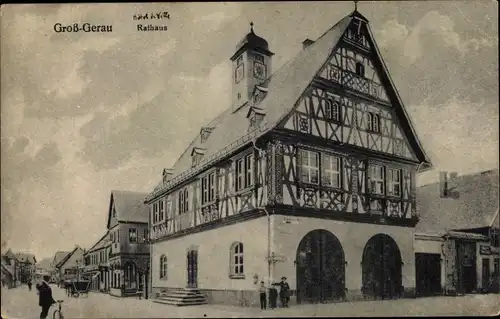 Ak Groß Gerau in Hessen, Rathaus