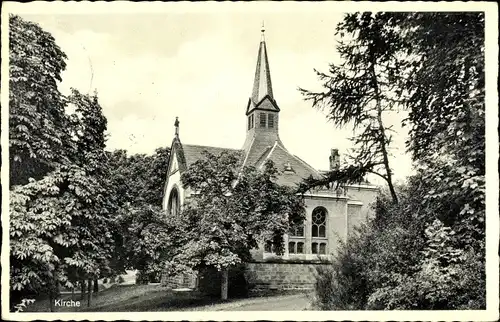 Ak Weilmünster im Taunus Hessen, Kindersanatorium, Kirche