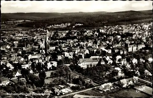 Ak Neheim Hüsten Arnsberg im Sauerland, Luftbild