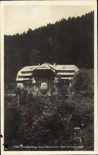 Ak Bad Rippoldsau Schapbach im Schwarzwald, Villa Sommerberg