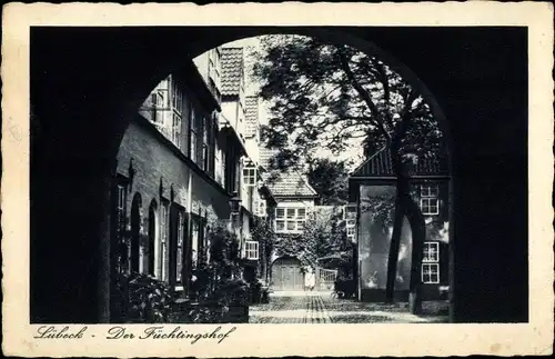 Ak Hansestadt Lübeck, der Füchtingshof