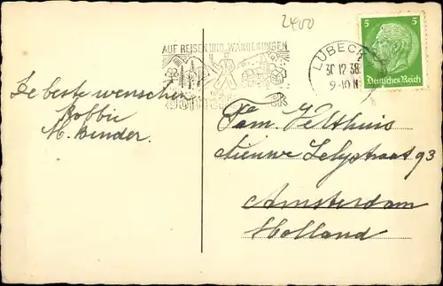 Ak Hansestadt Lübeck, der Füchtingshof