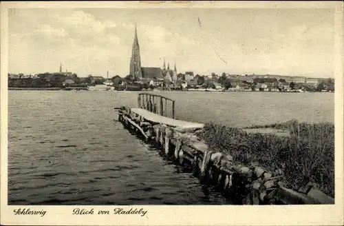 Ak Schleswig an der Schlei, Blick von Haddeby