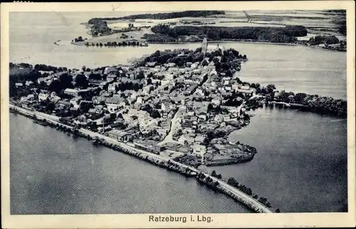 Ak Ratzeburg im Herzogtum Lauenburg, Luftaufnahme