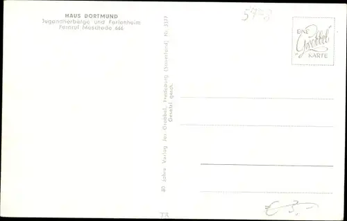 Ak Meschede im Hochsauerland, Haus Dortmund, Jugendherberge, Ferienheim, Panorama, Wald