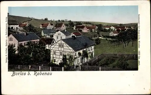 Ak Borlas Klingenberg im Erzgebirge, Teilansicht