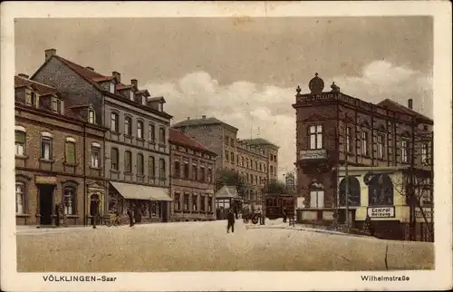 Ak Völklingen im Saarland , Hotel Rheinischer Hof, Wilhelmstraße