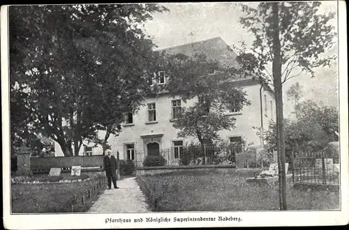 Ak Radeberg in Sachsen, Pfarrhaus und Königliche Superintendentur