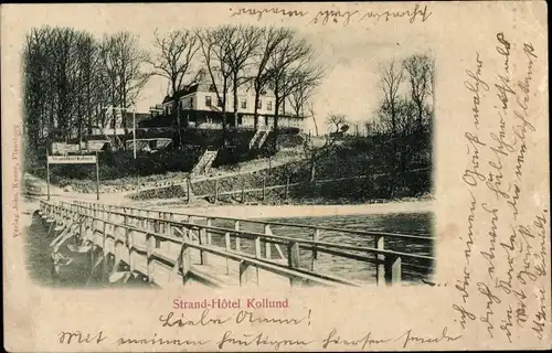 Ak Kollund Aabenraa Dänemark, Strand Hotel