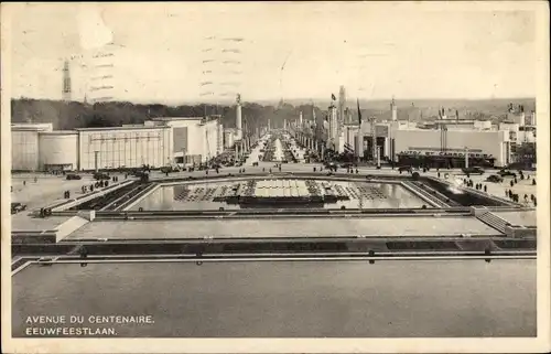 Ak Bruxelles Brüssel, Exposition 1935, Avenue du Centenaire