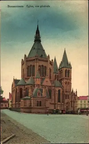 Ak Bon Secours Bonsecours Péruwelz Hennegau, Eglise