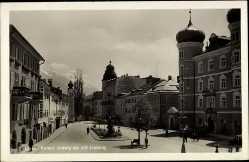 Ak Lienz in Tirol, Kaiser Josefplatz mit Lieburg