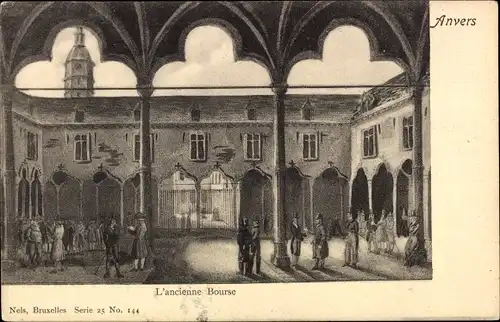 Ak Anvers Antwerpen Flandern, L'ancienne Bourse