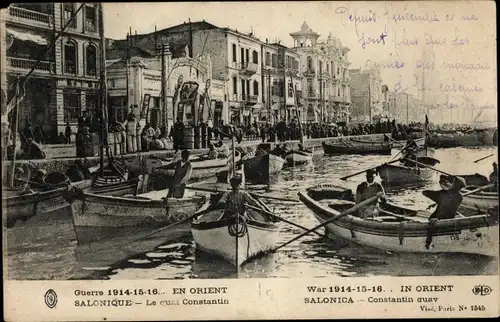 Ak Saloniki Thessaloniki Griechenland, Le quai Constantin