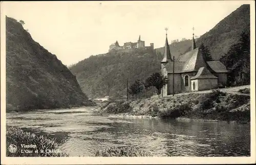 Ak Vianden Luxemburg, L'Our et le Chateau