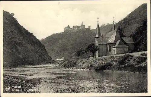 Ak Vianden Luxemburg, L'Our et le Chateau