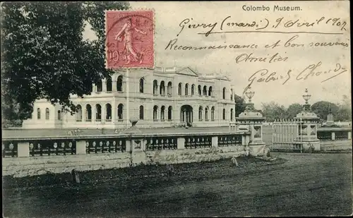 Ak Colombo Ceylon Sri Lanka, Museum