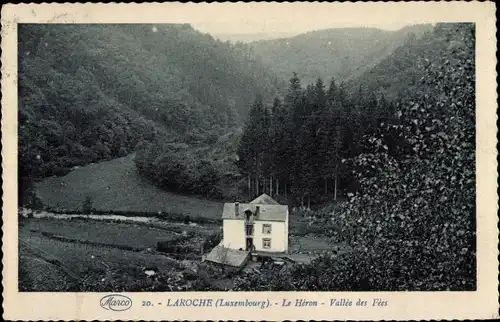 Ak Laroche La Roche en Ardennes Wallonien Luxemburg, Le Heron, Vallée des Fèes