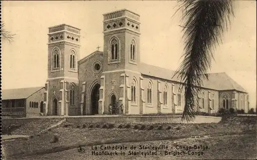 Ak Kisangani Stanleyville DR Kongo Zaire, La Cathedrale