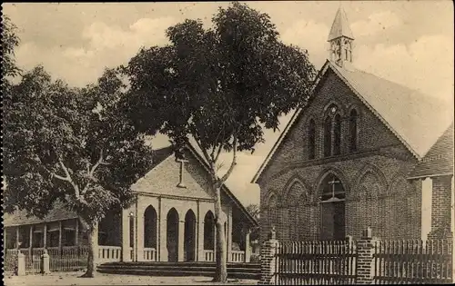 Ak Kisangani Stanleyville DR Kongo Zaire, Chapelle et Maison des Missionnaires a St. Gabriel