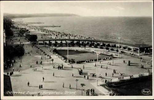 Ak Sopot Gdańsk Zoppot Danzig, Kurgarten, Strand